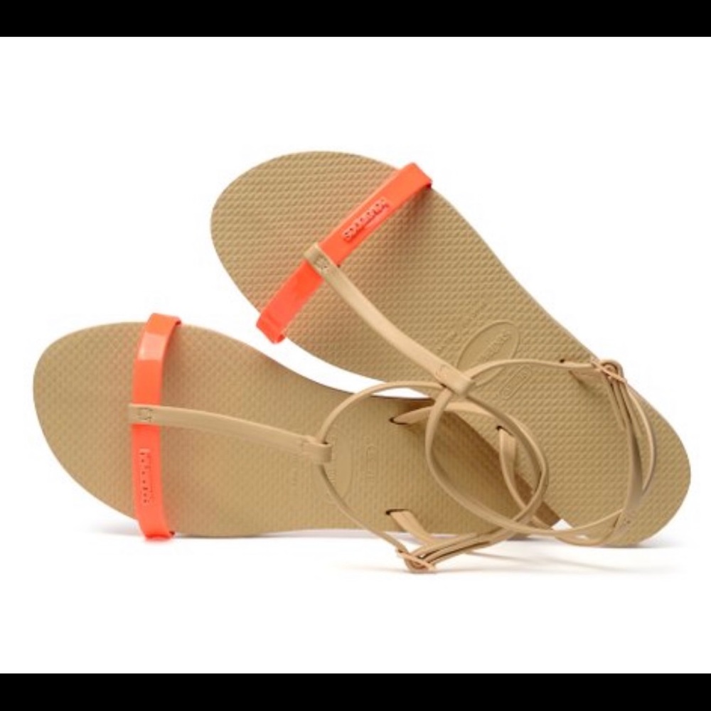 Havaianas, “You Belize Cyber Orange Sandals”, NWT
